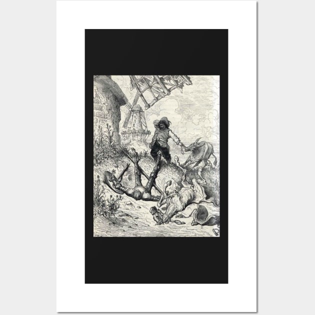 Don Quixote - Gustave Dore Wall Art by forgottenbeauty